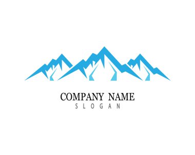 Dağ Logosu şablon vektör illüstrasyon tasarımı