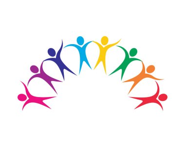 Evlat edinme ve toplumsal bakım logosu vektör resmetme tasarımı