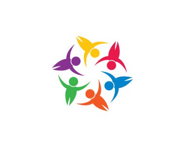 Evlat edinme ve toplumsal bakım logosu vektör resmetme tasarımı