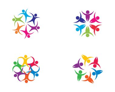 Evlat edinme ve toplumsal bakım logosu vektör resmetme tasarımı