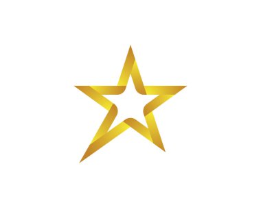 Yıldız Logosu Şablonu vektör illüstrasyon tasarımı