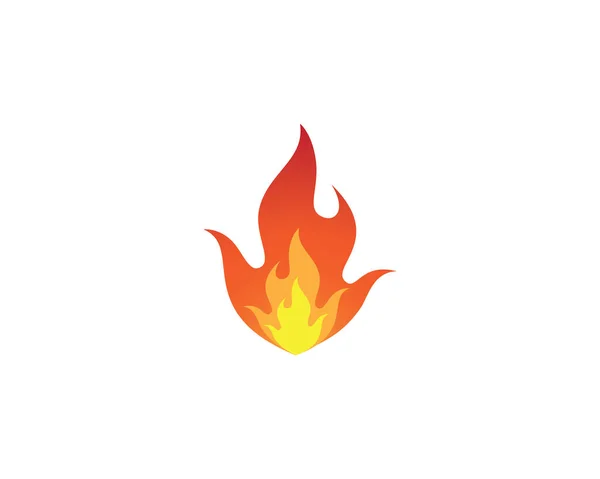 Ateş Logosu Şablon Vektör Resimleme Tasarımı — Stok Vektör