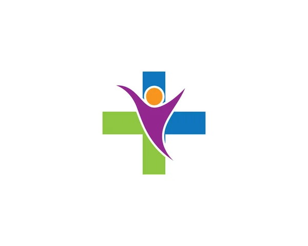 Tıbbi Logo Şablon Vektör Illüstrasyon Tasarımı — Stok Vektör