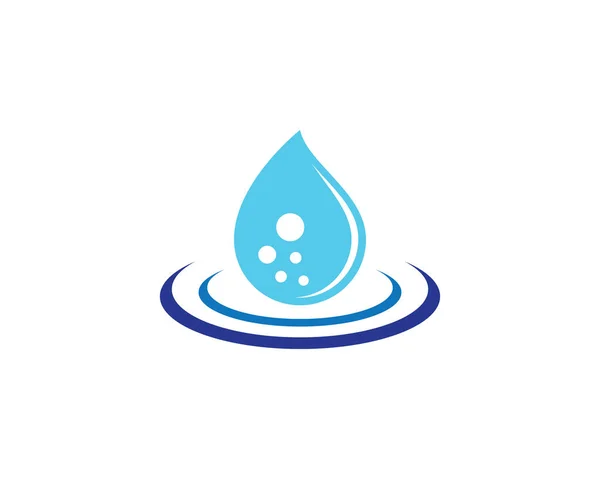 Damlası Logo Şablonu Vektör Illüstrasyon Tasarımı — Stok Vektör