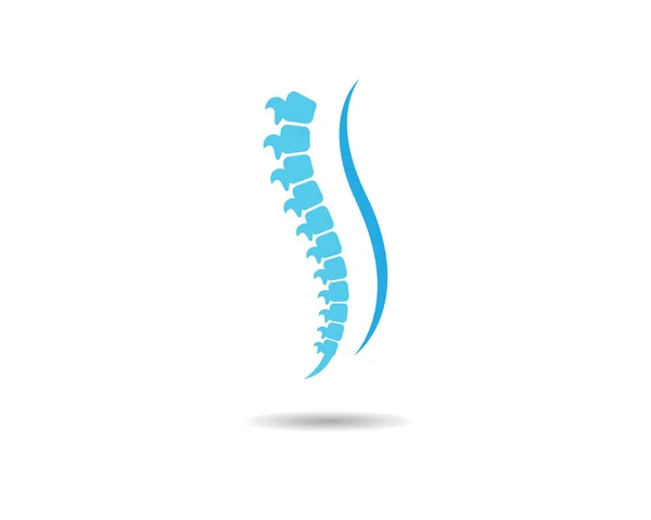 Spine Diagnostik Simbol Templat Desain Vektor Gambar - Stok Vektor
