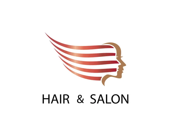 Hair Salon Logo Template Vector Icon Illustration Design — Stock Vector