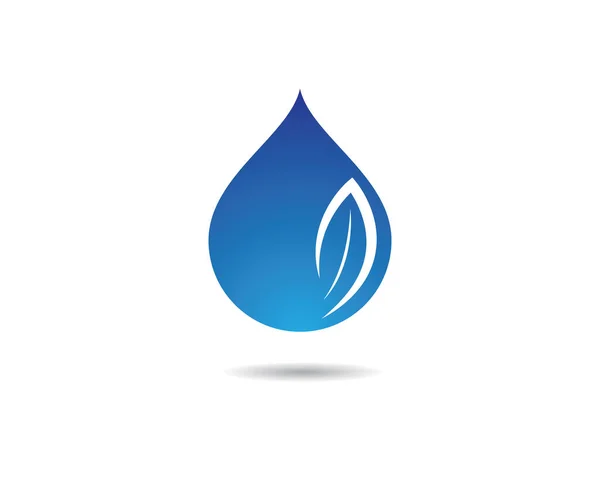 Modèle Logo Goutte Eau Icône Vectorielle Illustration Design — Image vectorielle