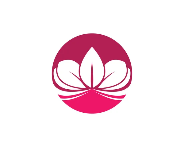 Beleza Flores Logotipo Modelo Vetor Ícone — Vetor de Stock