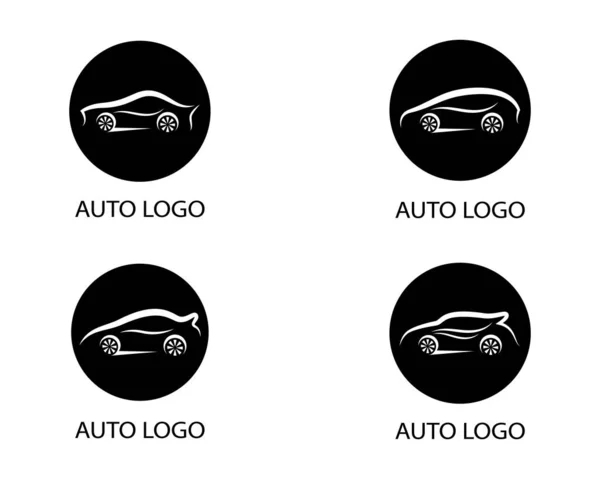 Auto Carro Logotipo Modelo Vetor Ícone Ilustração Design —  Vetores de Stock