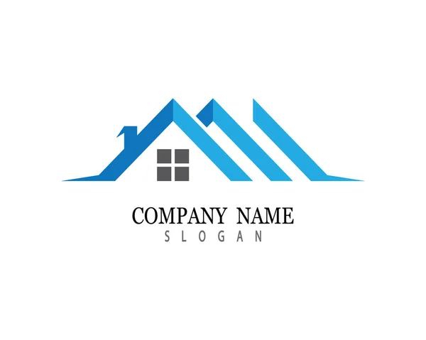 Property Logo Template Vector Icon Illustration Design — Stock Vector