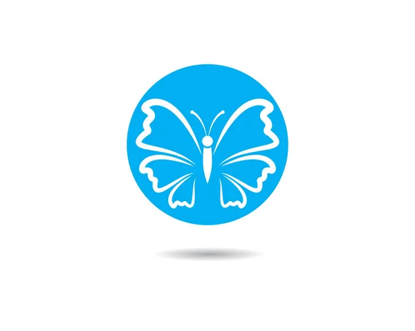 Schmetterling Logo Vorlage Vektor Symbol Illustration Design — Stockvektor