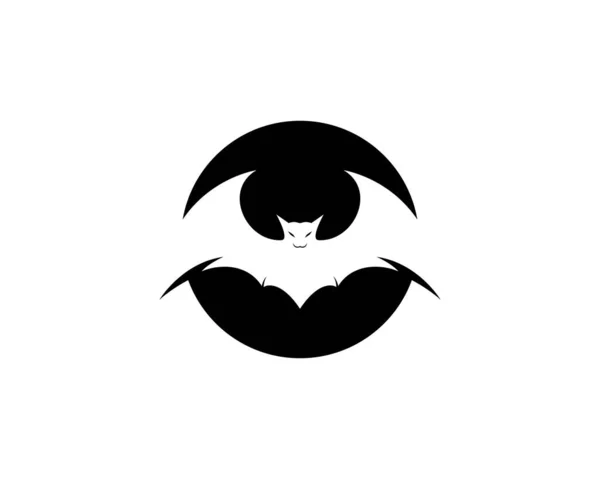 Bat Logo Template Vector Icon Illustration Design — Stock Vector