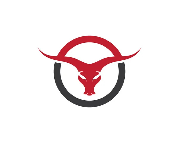 Toro Logotipo Plantilla Vector Icono Ilustración Diseño — Vector de stock