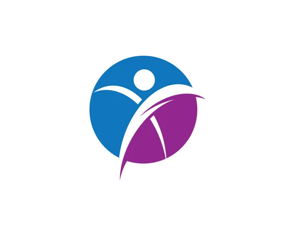 Healthy Life Logo Template Vector Icon Illustration Design — Stock Vector