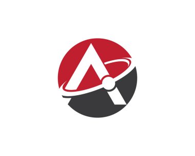 Bir harf logo vektör illüstrasyon tasarımı