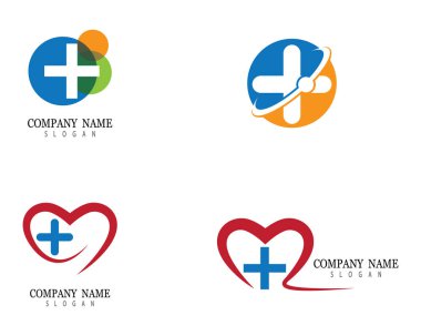 Tıbbi Logo şablon vektör illüstrasyon tasarımı