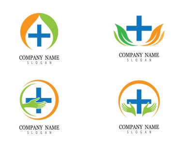Tıbbi Logo şablon vektör illüstrasyon tasarımı