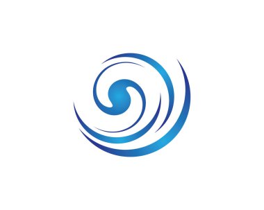 Su Dalgası logo vektör illüstrasyon tasarımı
