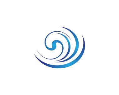Su Dalgası logo vektör illüstrasyon tasarımı