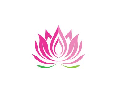 Güzellik çiçekleri logo şablon vektör simgesi