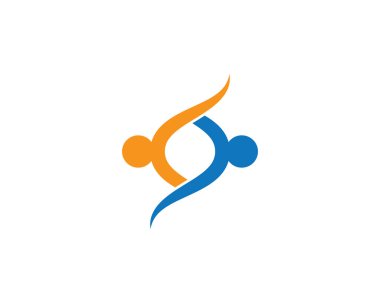 Evlat edinme ve toplumsal bakım logosu vektör resmetme tasarımı