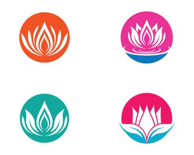 Lotus sembolü vektör illüstrasyonu