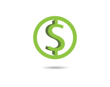 Dolar parası vektör resimleme tasarımı