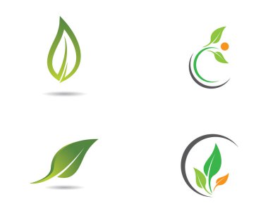 Ekoloji logosu şablon vektör resimlemesi