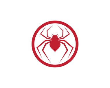 Örümcek sembolü vektör illüstrasyon tasarımı