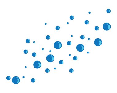 Kabarcıklar su arkaplan vektör çizimi tasarımı