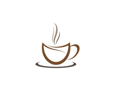Kahve fincanı sembolü vektör illüstrasyon tasarımı