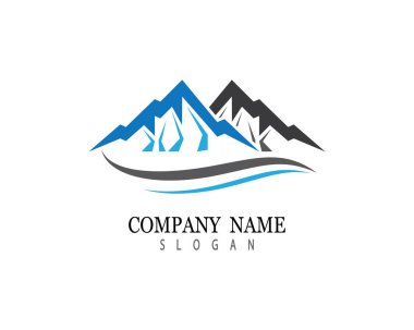 Dağ Logosu şablon vektör illüstrasyon tasarımı