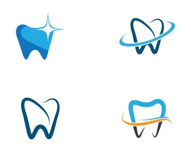 Diş logosu Şablon vektör çizim simgesi tasarımı