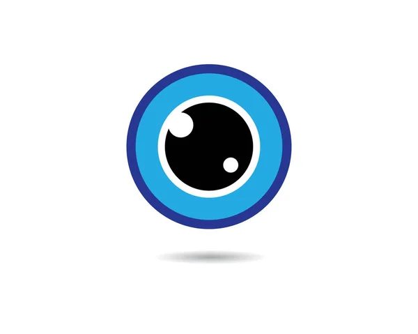 Modèle Logo Pour Les Yeux Icône Vectorielle Illustration Design — Image vectorielle