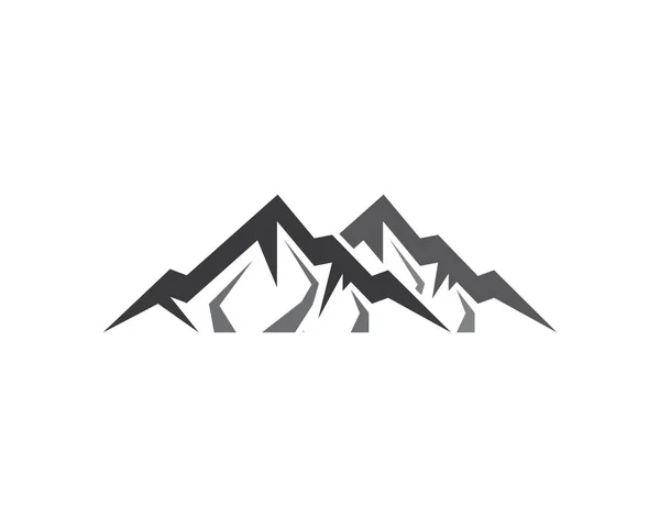 Mountain Logo Template Vector Pictogram Illustratie Ontwerp — Stockvector