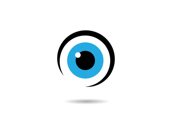 Eye Logo Sablon Vektor Ikon Illusztráció Tervezés — Stock Vector