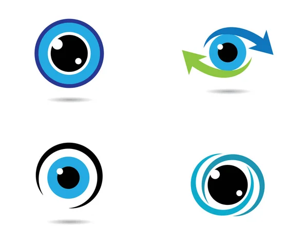 Eye Logo Template Vector Icon Illustration Design — Stock Vector