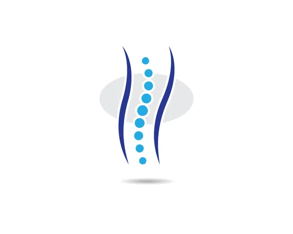 Diagnostyka Kręgosłupa Symbol Logo Wzór Wektor Ilustracja Projekt — Wektor stockowy