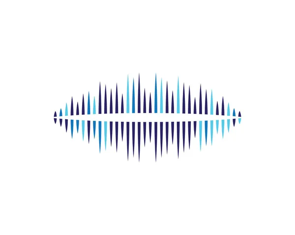 Иллюстрация Векторной Иконки Логотипа Звуковой Волны — стоковый вектор