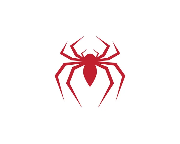 Spider Logó Ikon Illusztráció Tervezés — Stock Vector