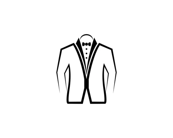 Kabát Logó Illusztráció Design — Stock Vector