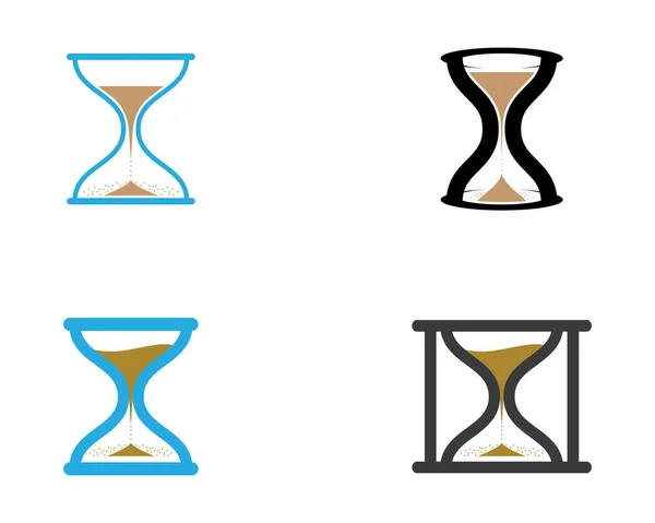 Дизайн Символов Песочных Часов — стоковый вектор
