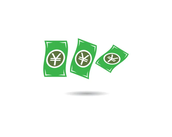 Yen Pieniądze Symbol Ilustracji Projekt — Wektor stockowy