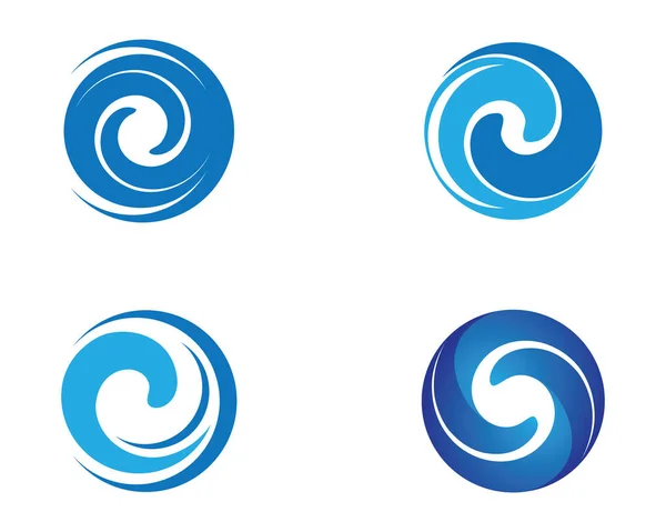 Circle Logo Template Vector Icon Illustration Design — Stock Vector