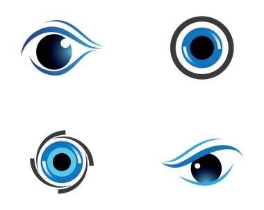 Göz logosu vektör resimleme tasarımı