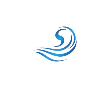Su Dalgası logo vektör illüstrasyon tasarımı