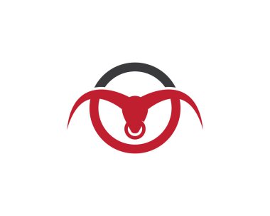 Boğa logo şablonu vektör resimleme tasarımı