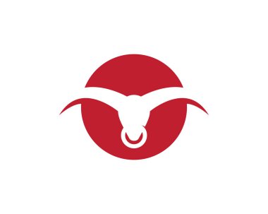 Boğa logo şablonu vektör resimleme tasarımı