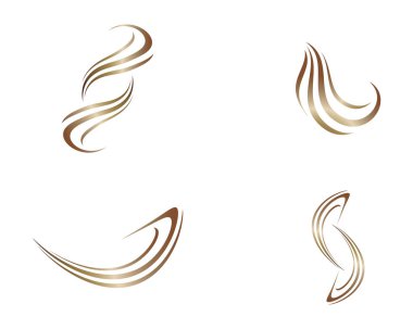 Kuaför logo şablonu vektör resimleme tasarımı