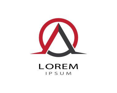 Bir harf logo vektör illüstrasyon tasarımı